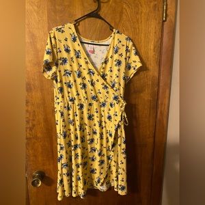 Floral wrap dress